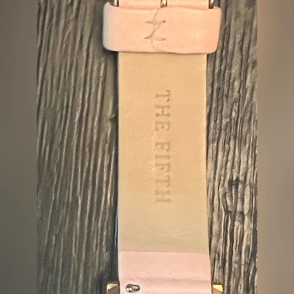 The Fifth rose gold and pink ladies watch